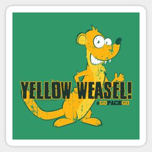 Yellow Weasel Sticker